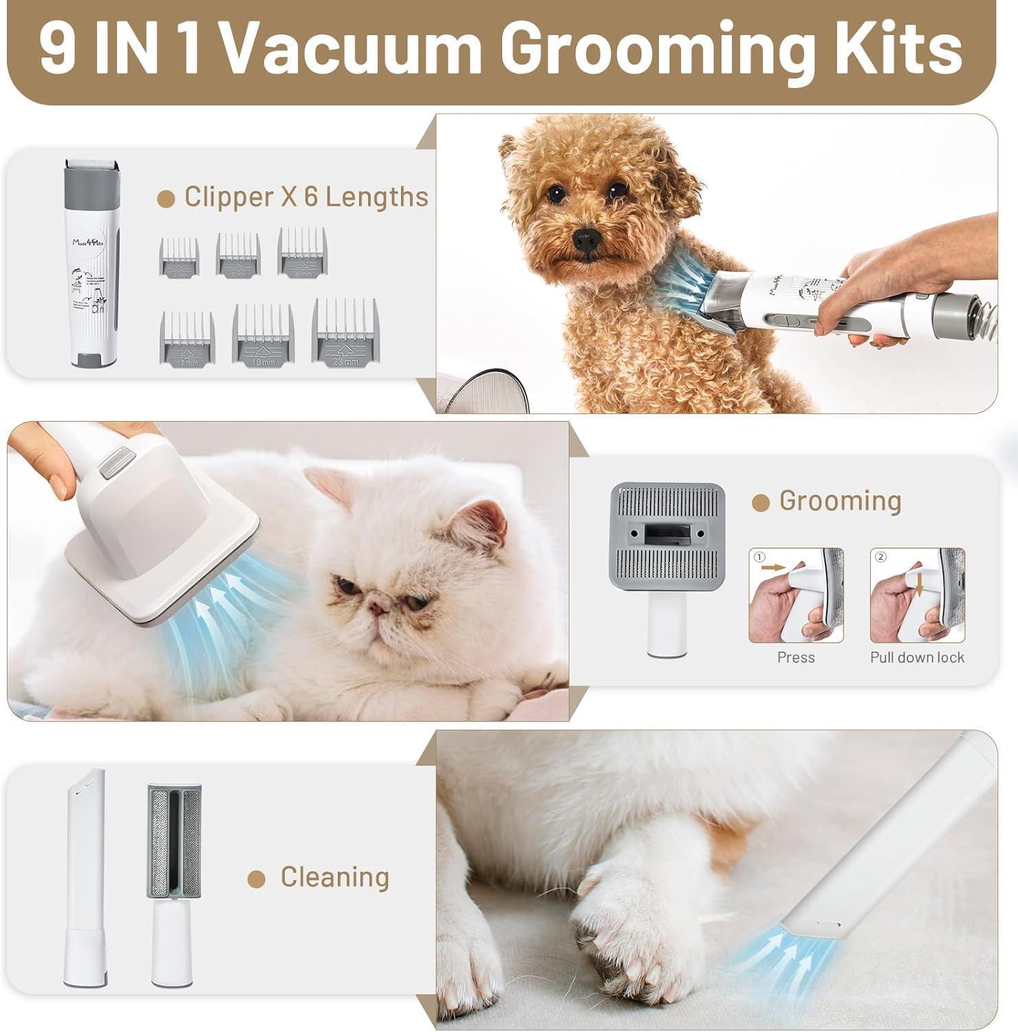🐶 All-in-One Dog Grooming Kit with Quiet Vacuum