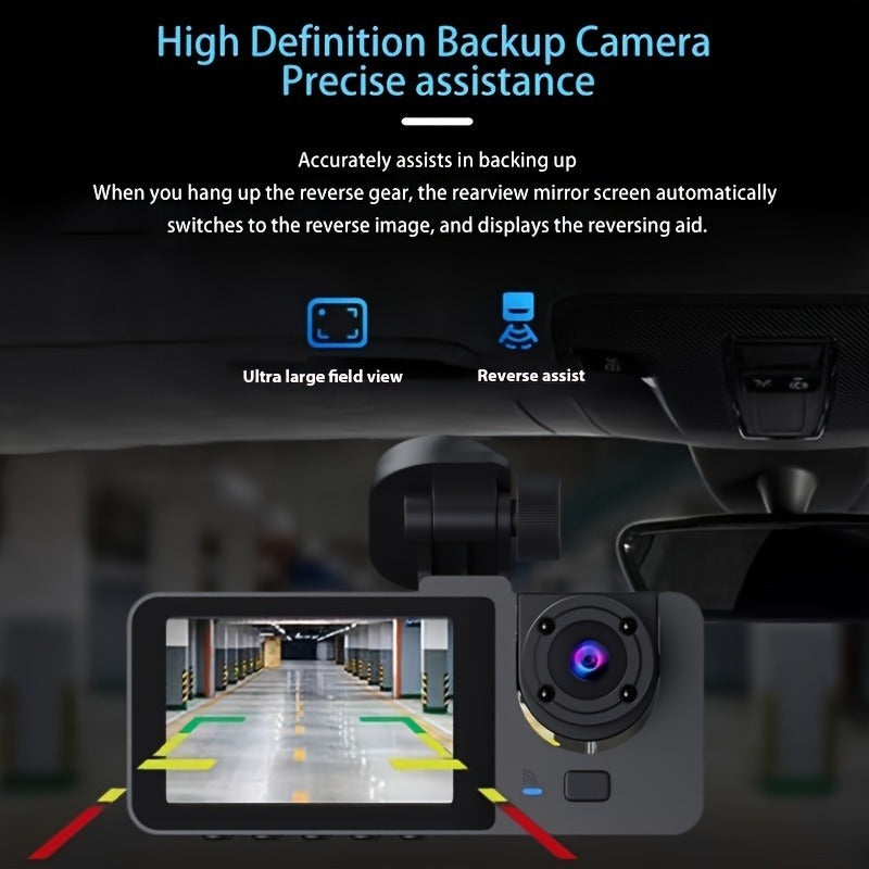 📹 4K UHD Dash Cam – Complete Road Coverage for Every Drive