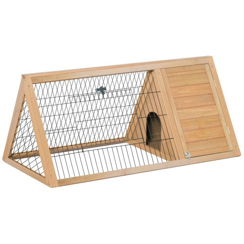 🐰 PawHut 46" Wooden A-Frame Outdoor Rabbit Cage