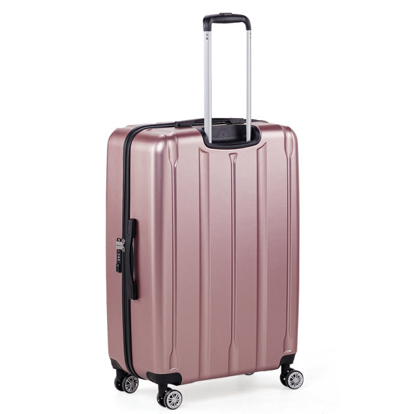 🧳 Three-in-One Vertical Striped Suitcase Set
