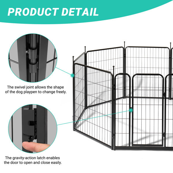 🐶 Heavy-Duty Dog Playpen – Portable