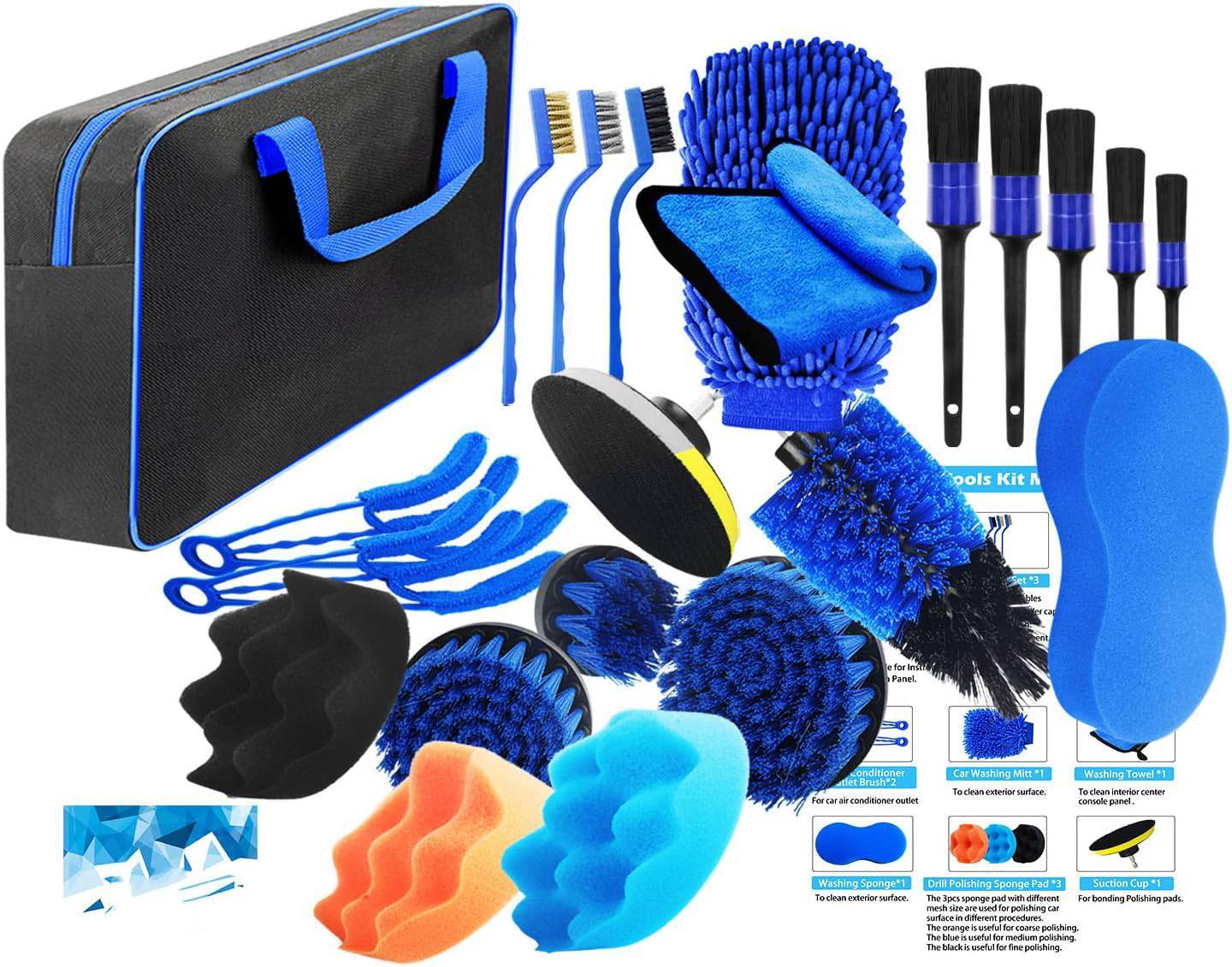 🚗 22-Piece Complete Car Cleaning Tool Set