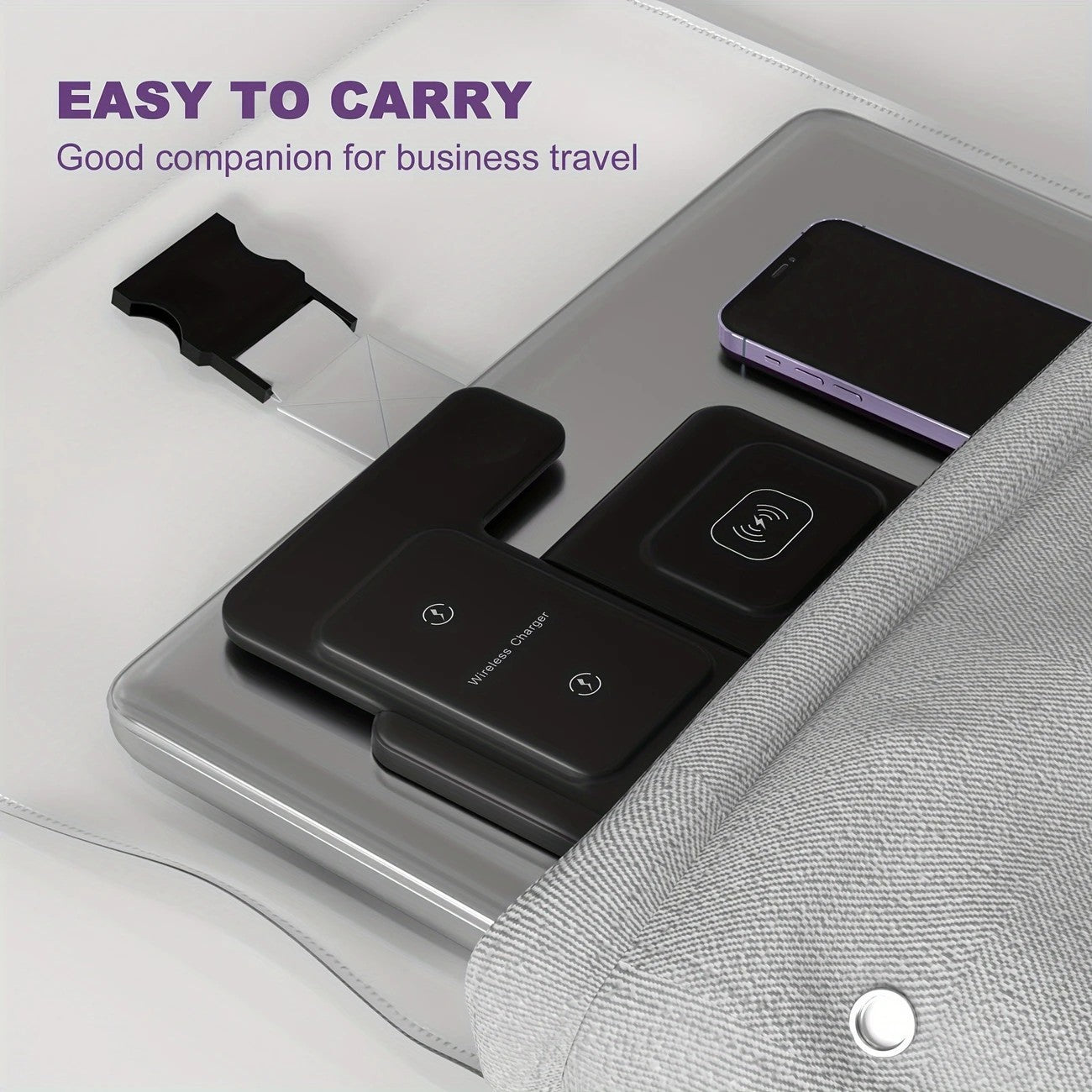 ⚡ 15W Fast Charging 3-in-1 Wireless Charger