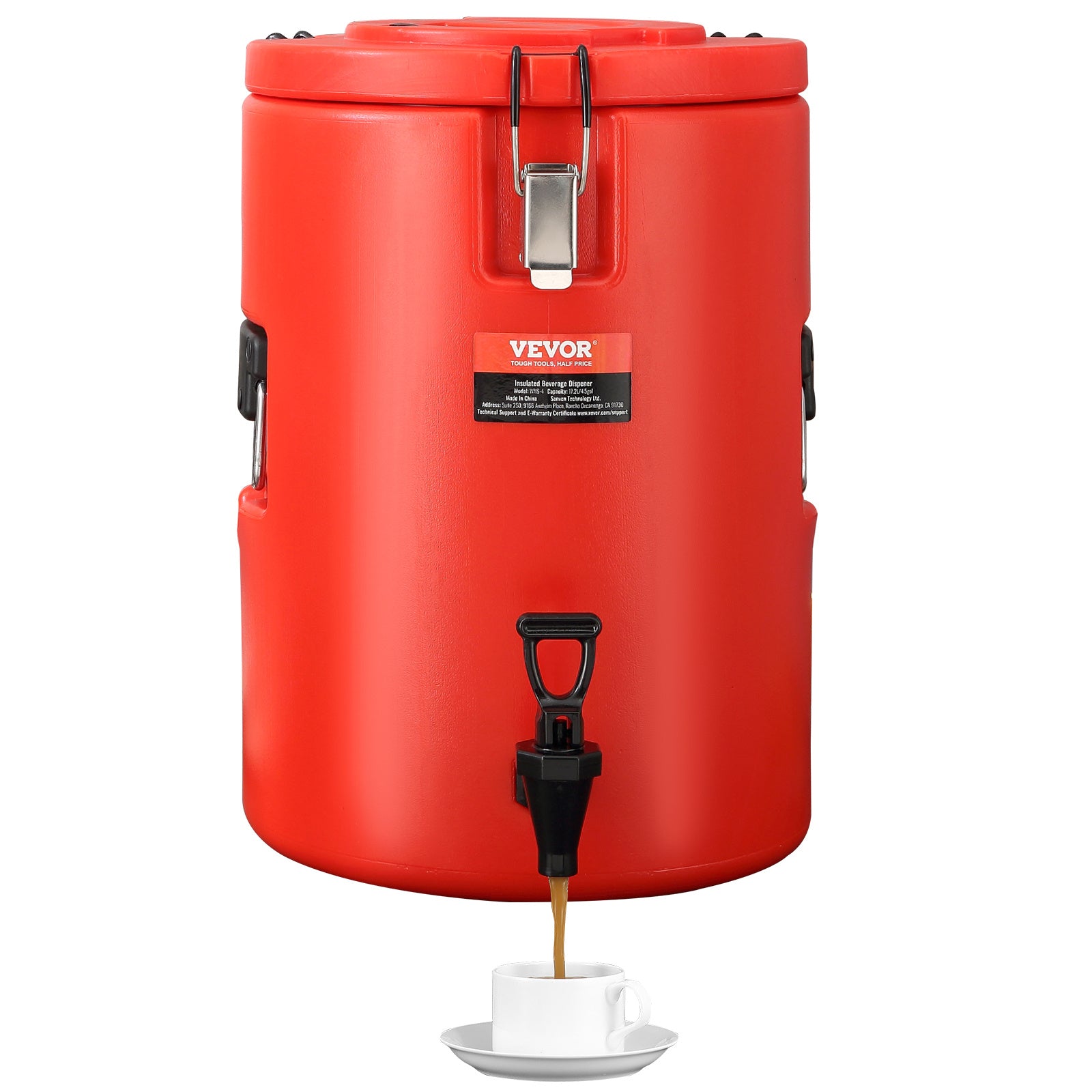 VEVOR 4.5-Gallon Stainless Steel Insulated Beverage Dispenser