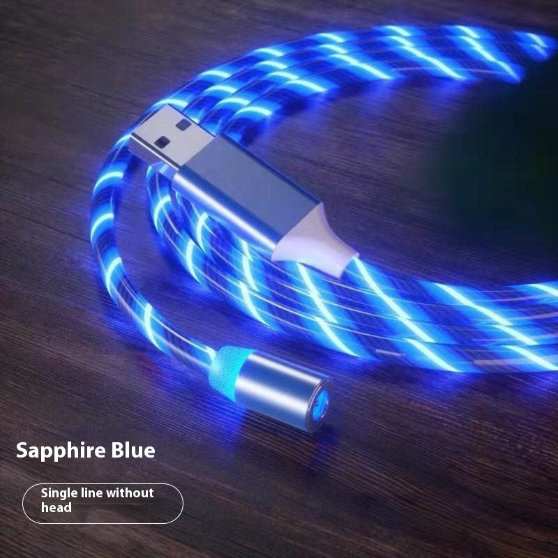 ⚡ LED Magnetic Fast Charging Cable for Smartphones – Micro USB / Type-C