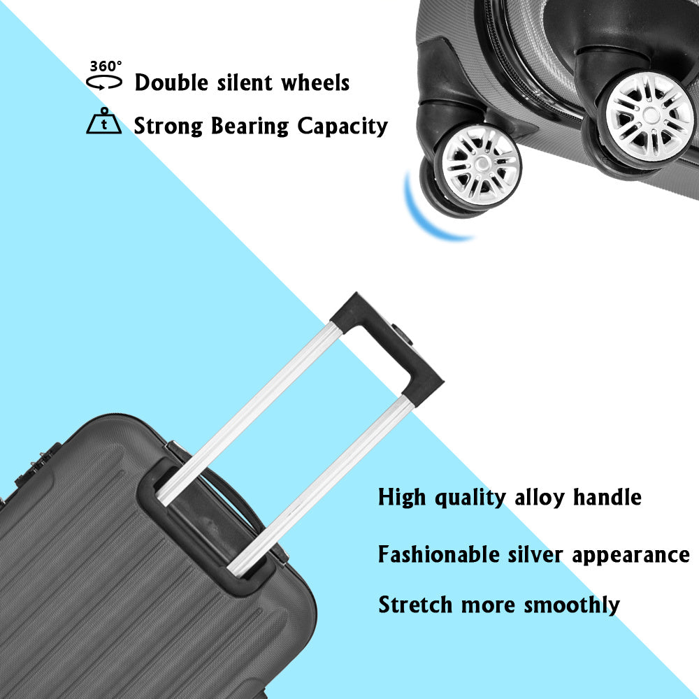 🧳 Vertical 3-in-1 Swivel Wheel Trolley Case Set
