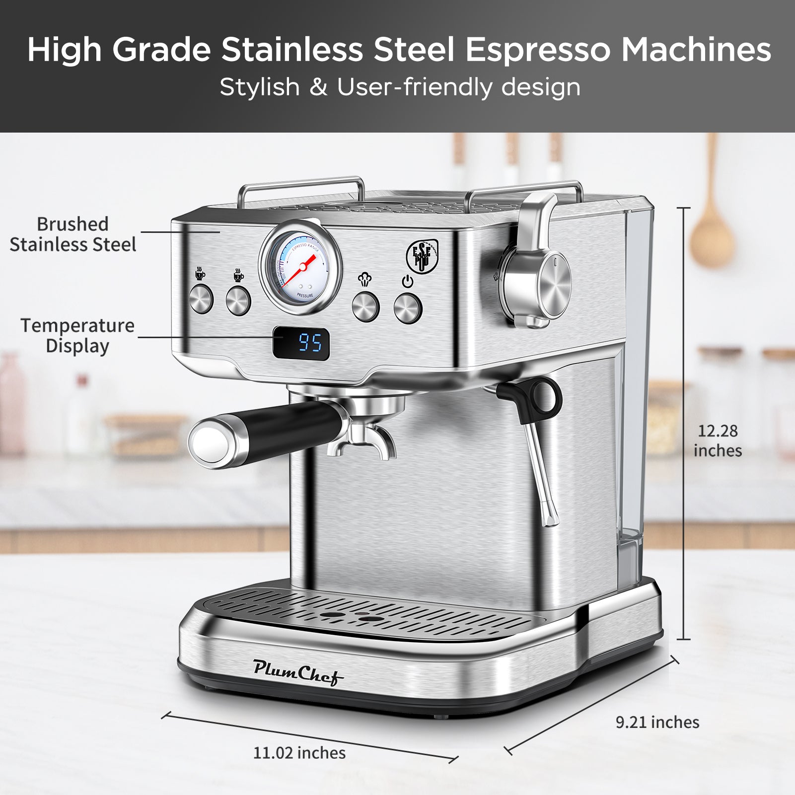 ☕ 20-Bar Professional Espresso Machine with Milk Frother