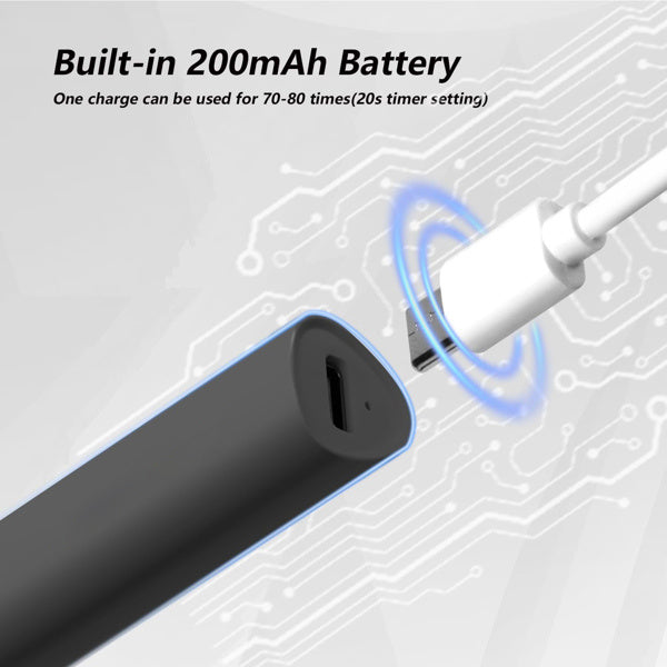 💅  Mini UV LED Nail Lamp – Rechargeable, Portable Nail Dryer with Foldable Stand (Black)