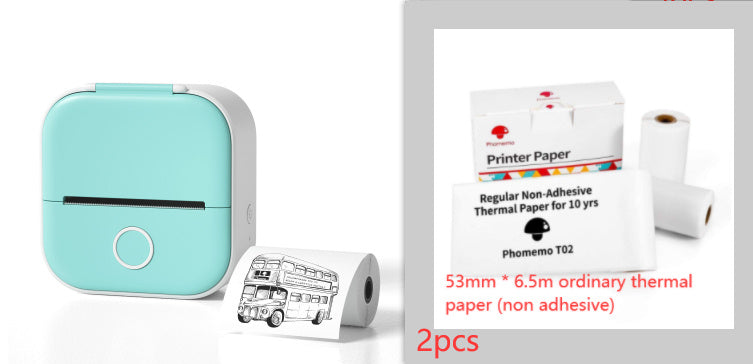 Phomemo T02 Mini Pocket Printer – Inkless Bluetooth Thermal Printer