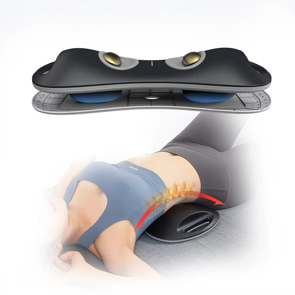 New Kneading Electric Lumbar Heat Traction Back Massager Lumbar Massage Back Stretcher