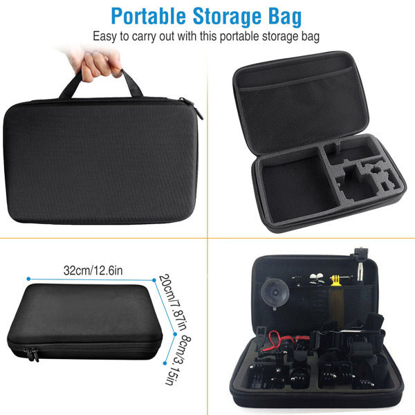 🎥 26-in-1 Action Camera Accessories Kit - For GoPro, DJI, Insta360 & More