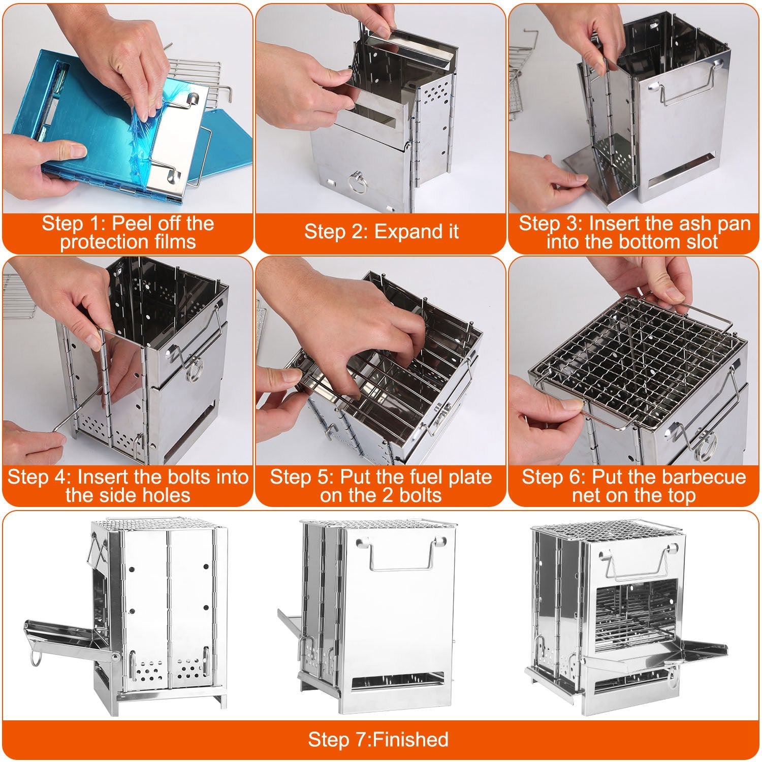 🔥 1Pc Portable Folding Backpacking Stove