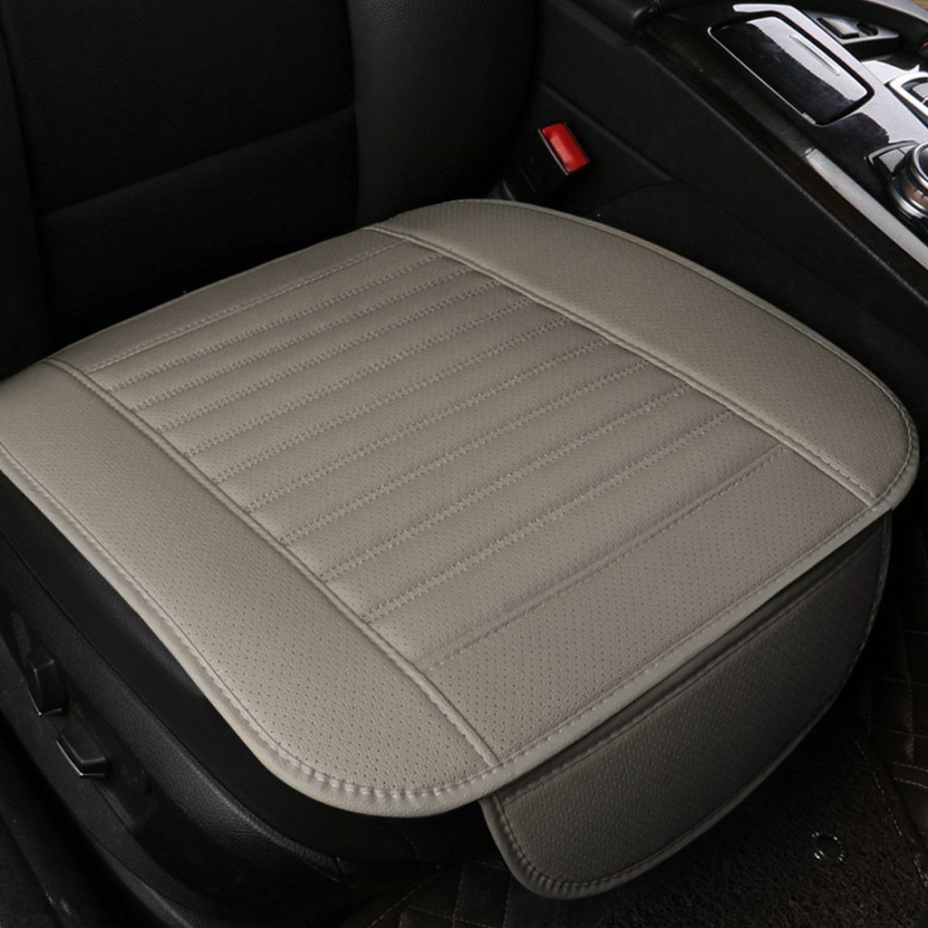 Universal PU Leather Car Seat Cover – Breathable Auto Seat Cushion Pad (Single Front Row)