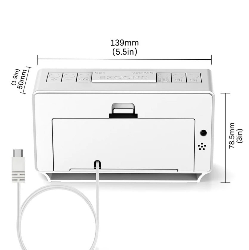 ⏰ ITOMA 222 Digital Alarm Clock – Dual Alarms, Temperature Display & More