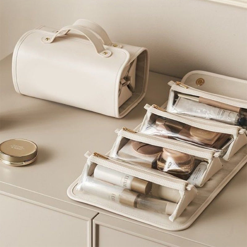 🧳 New Folding Cosmetic Bag – Large Capacity, Waterproof Travel Toiletry Organizer for Women