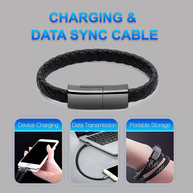 New Bracelet USB Charging Cable - Stylish & Functional On-the-Go Power