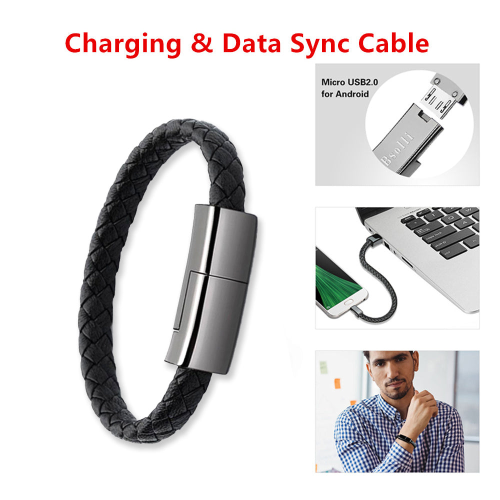 New Bracelet USB Charging Cable - Stylish & Functional On-the-Go Power