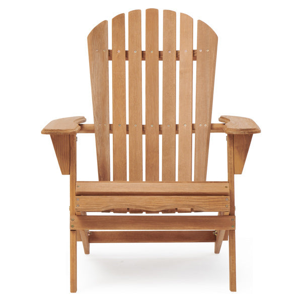 🌲 Wooden Outdoor Folding Beach Chair – 2-Piece Adirondack Set