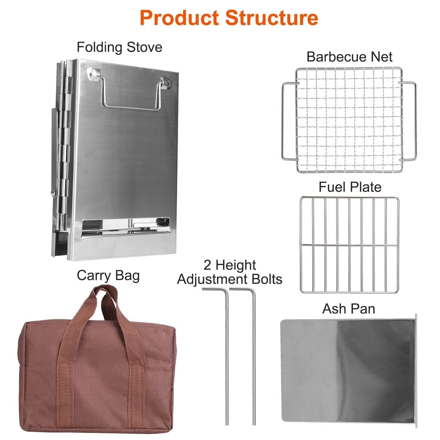 🔥 1Pc Portable Folding Backpacking Stove