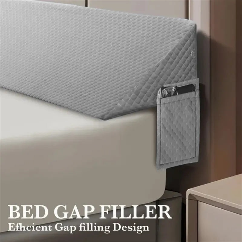 Cozy Backboard Gap Pillow With Side-Pocket