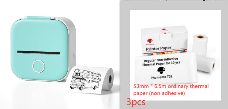 Phomemo T02 Mini Pocket Printer – Inkless Bluetooth Thermal Printer