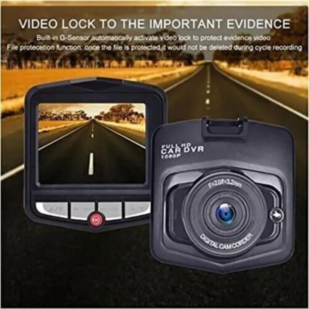 Full HD 1080P Dash Cam – 170° Wide Angle, Night Vision, G-Sensor, and Loop Recording