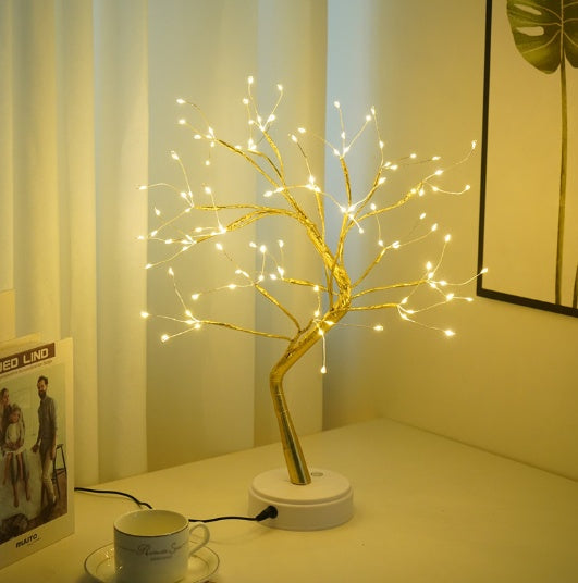 🌟 LED Copper Wire Light – Elegant Ambient Tree