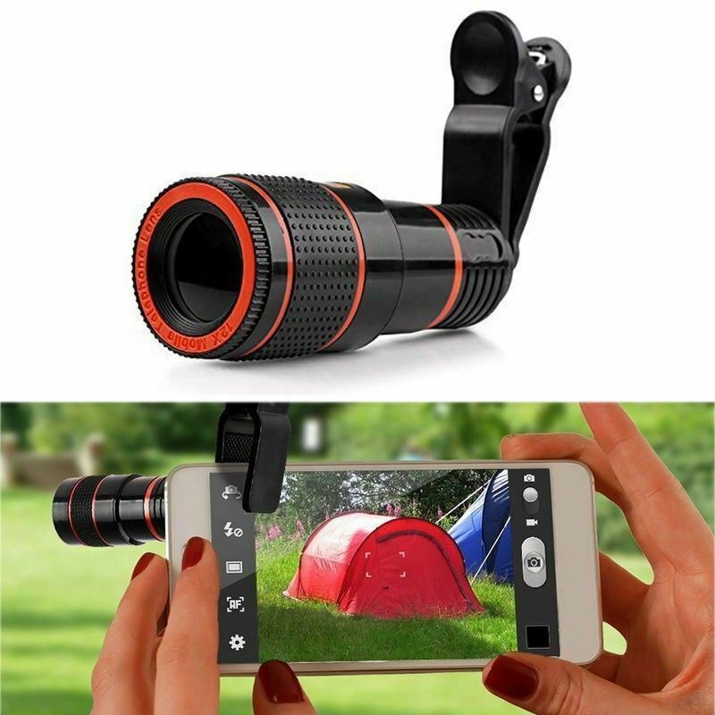 📷 HD 8X Clip-On Zoom Lens