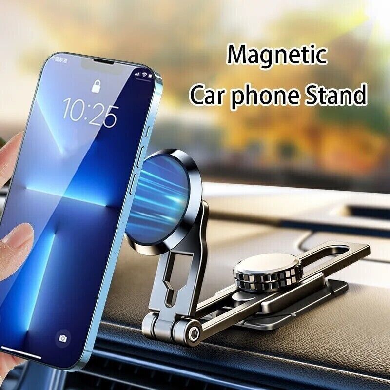 📱 Universal 360° Magnetic Car Phone Holder – Fully Adjustable Mount