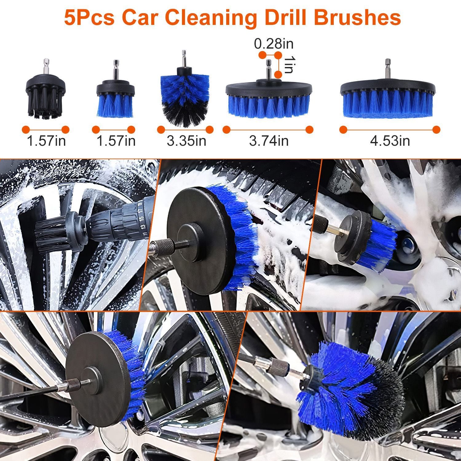 26Pcs Complete Car Detailing Brush Kit